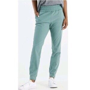 Free Fly Pants Womens Medium Breeze Pull On Jogger High Rise Teal 28" UPF 50+